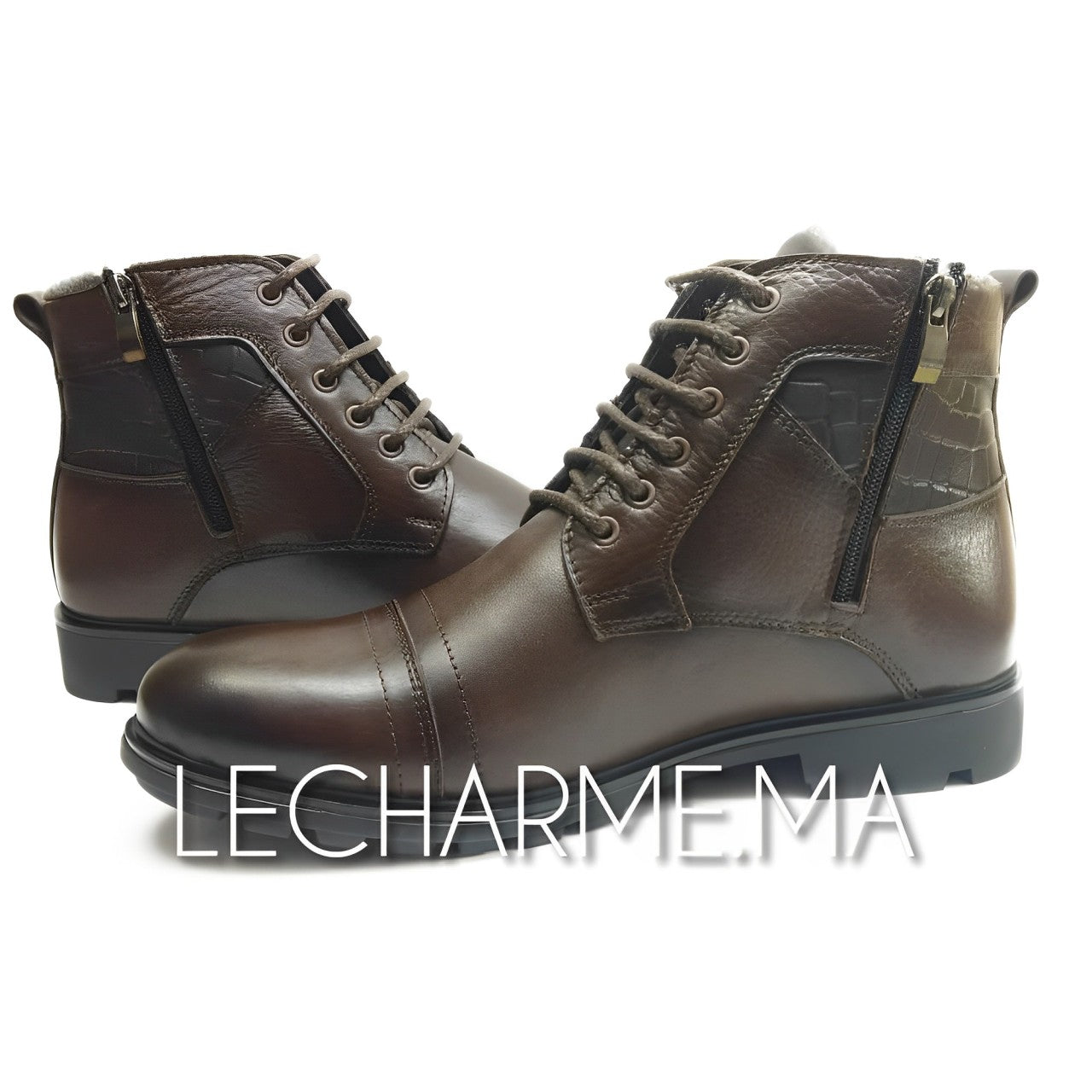 Chaussure STOCKHOLM Marron cuir